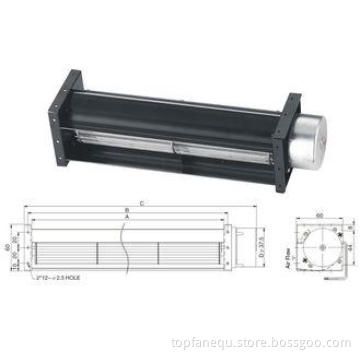 12V DC Brushless Fans / 43x150mm Cross-flow Fans ,  DC Elev
